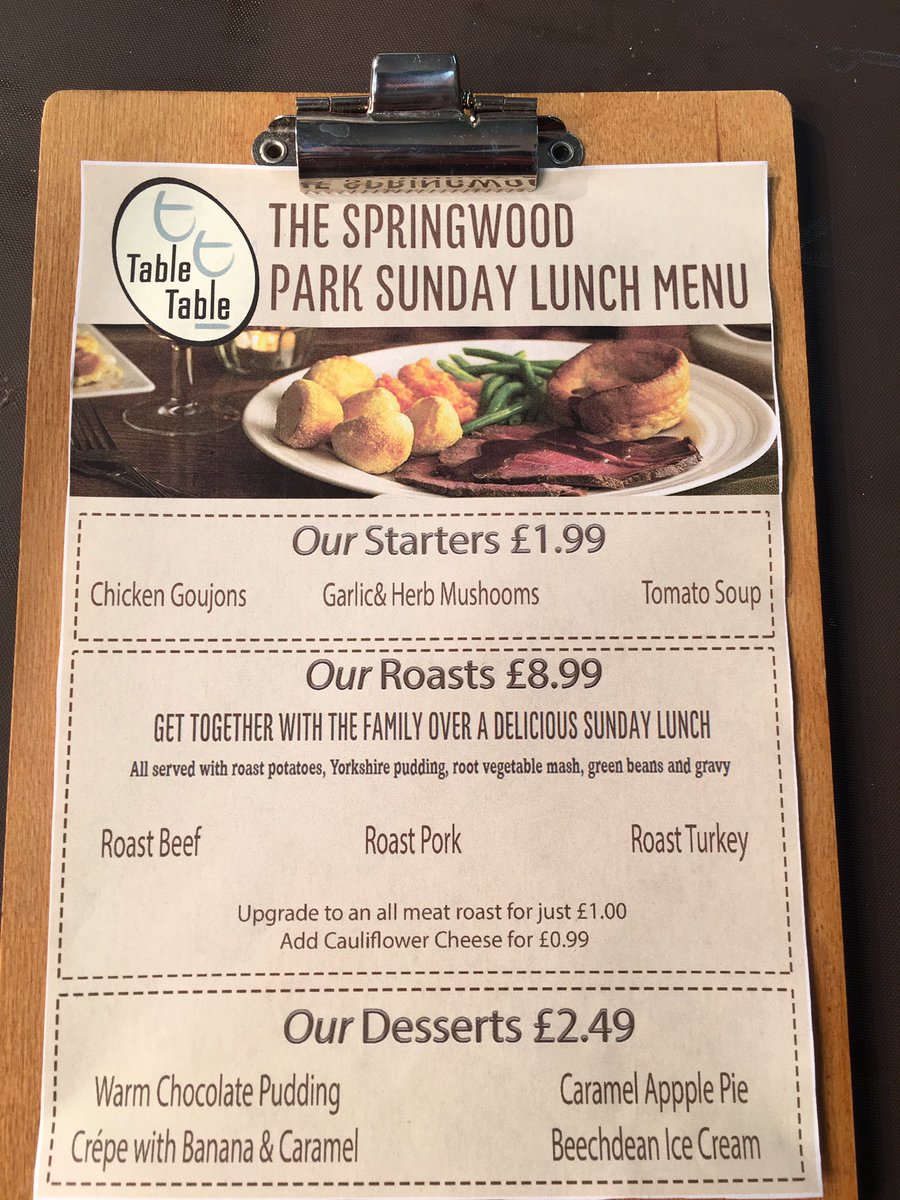SpringwoodPark's tweet photo. Serving up supersize Sunday roasts with all the trimmings #SUGM @HannahELittler @StaplesClaire https://t.co/1aLjMTdd3r