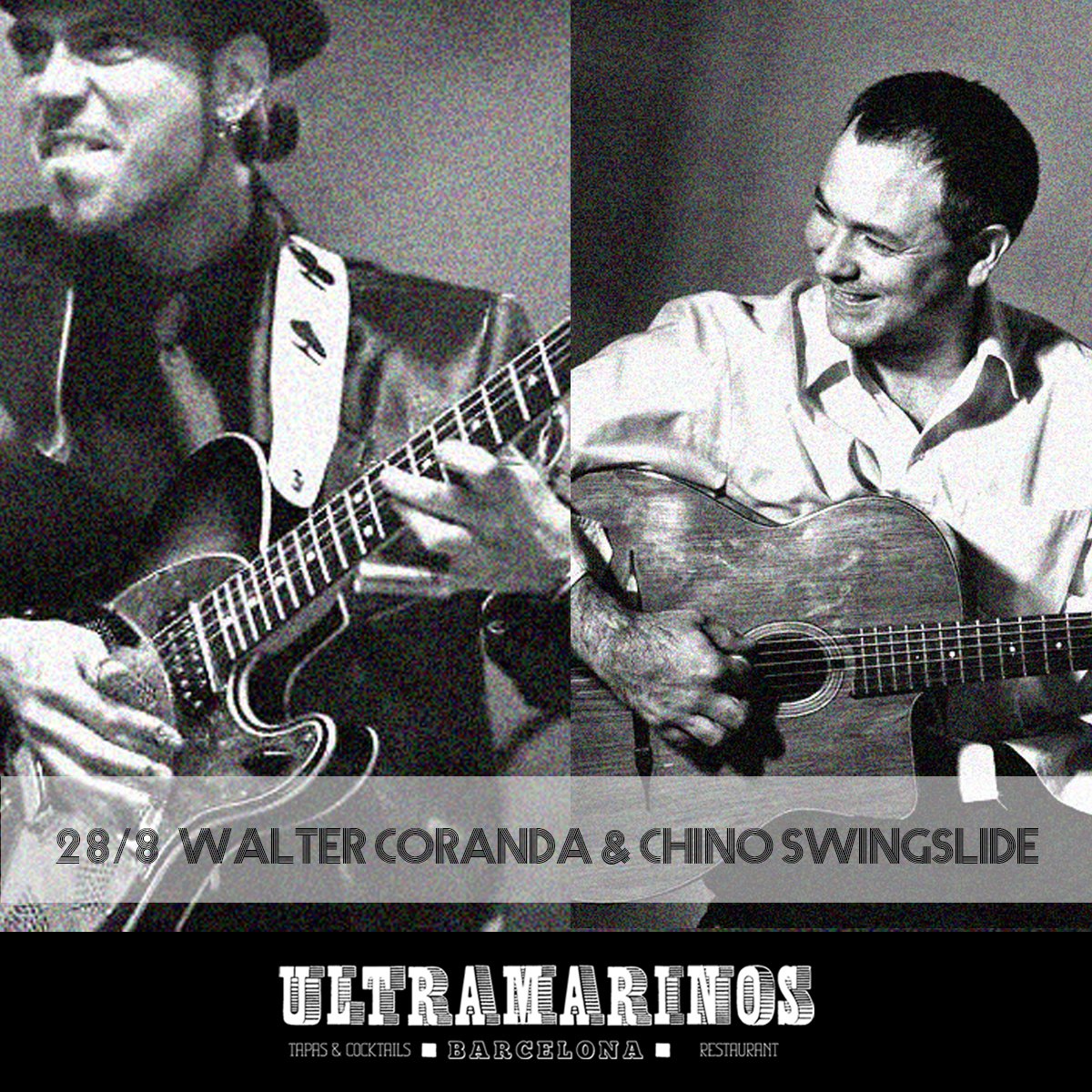 Walter Coranda &amp; Chino Swingslide despedirán los conciertos de agosto, hoy y el miércoles! #larambla #musicaenvivo