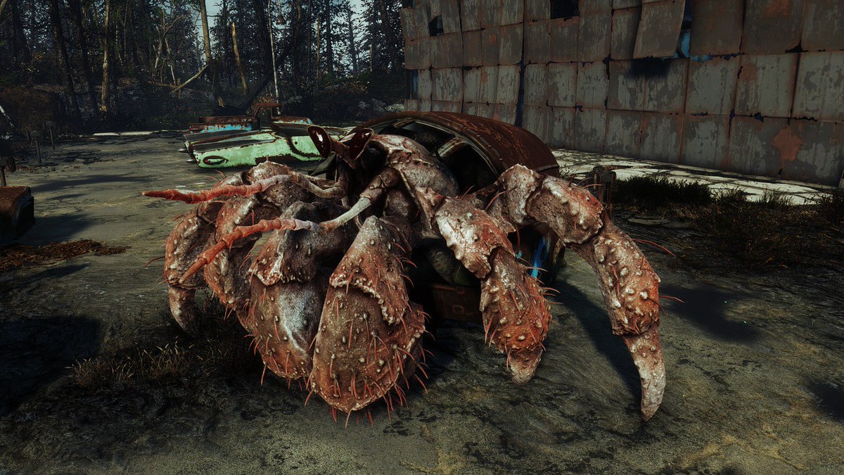 ピピ Fo4 Auf Twitter 白皮症ハーミットクラブに初めて遭遇 これはレアだね ｈｐもモリモリあったｗ Fallout4