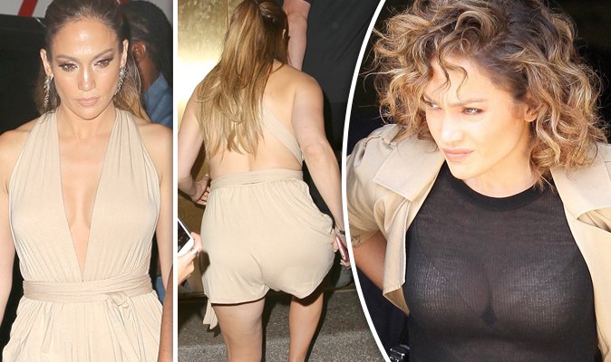 Jennifer Lopez Jennifer Lopez Flashes Major Cleavage Plunging