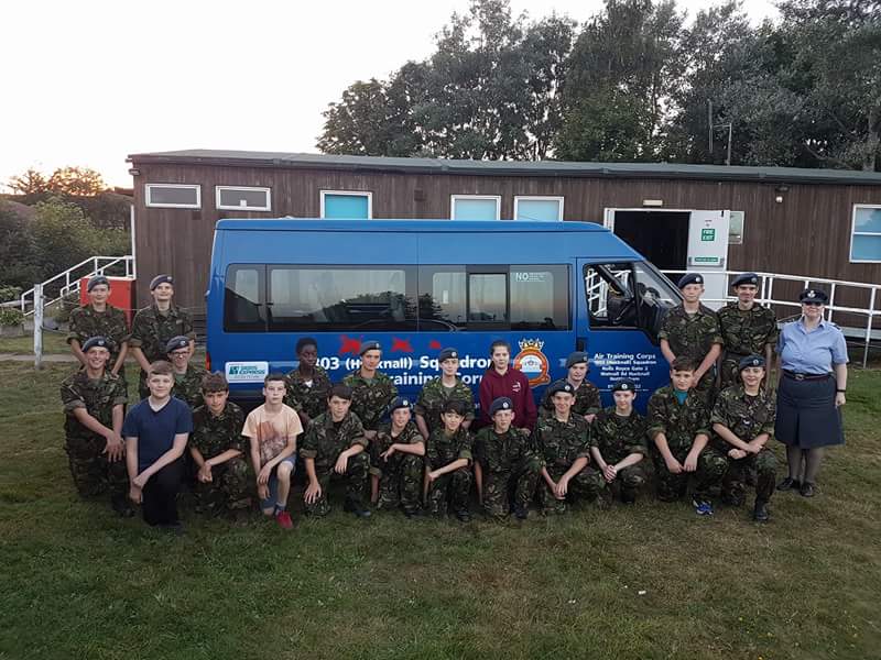 Thankyou to Signs Express (Nottingham) for the fantastic graphics that have been applied to the squadron minibus.