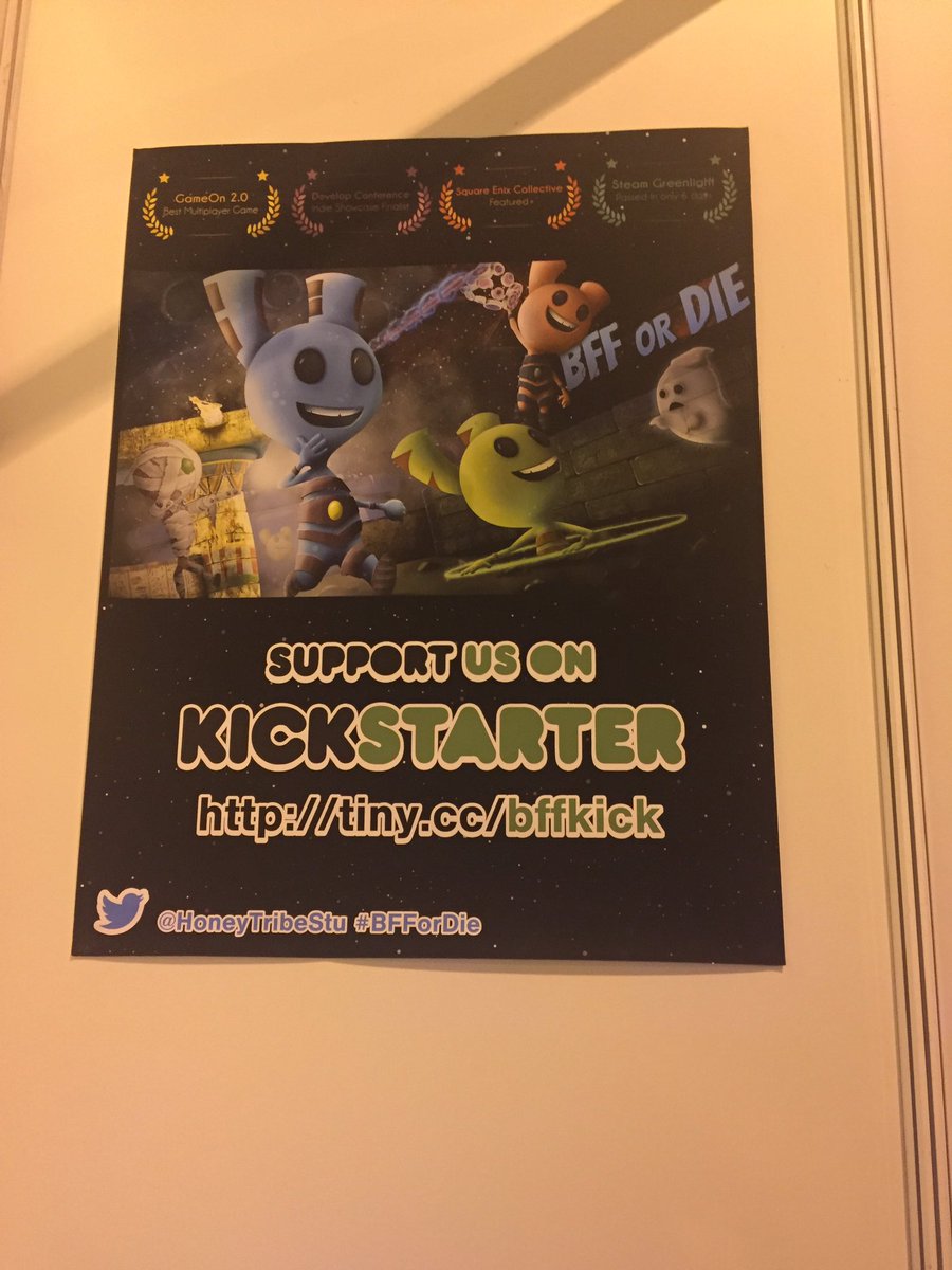 3d_screen's tweet image. I would BFF or Die with @HoneyTribeStu. Awesome new game on @kickstarter #insomnia58 #indiegame