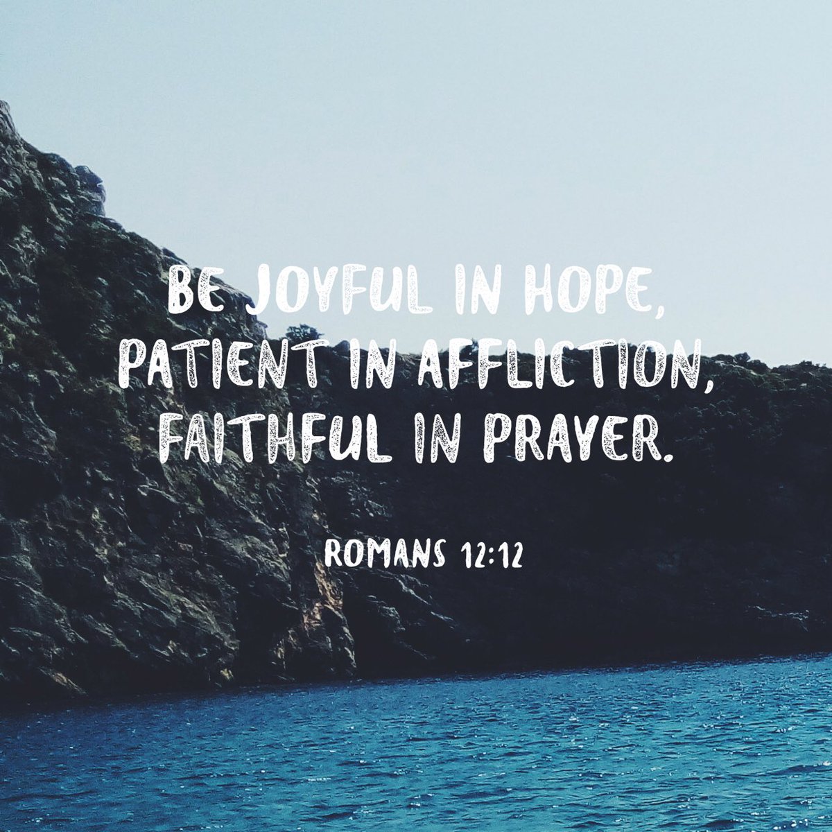 AG_USA's tweet image. Be joyful in hope, patient in affliction, faithful in prayer.
-Romans 12:12 NIV