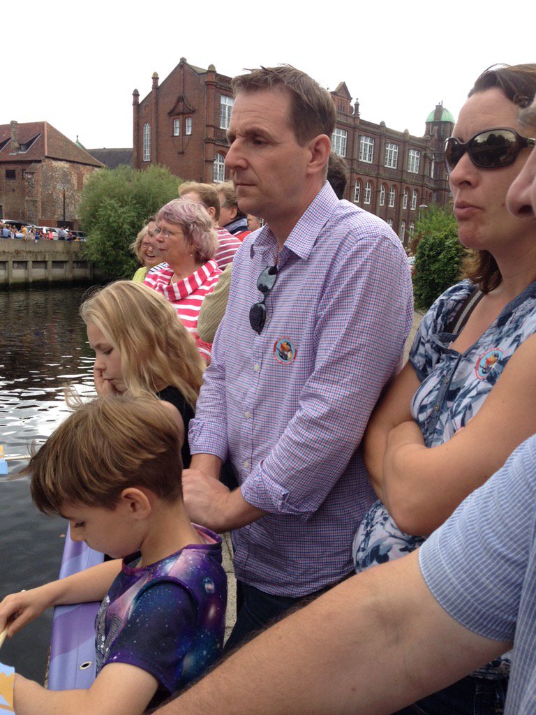 Anxious wait for our ShowerPowerBooster duck! #GNDR16 @norwichduckrace