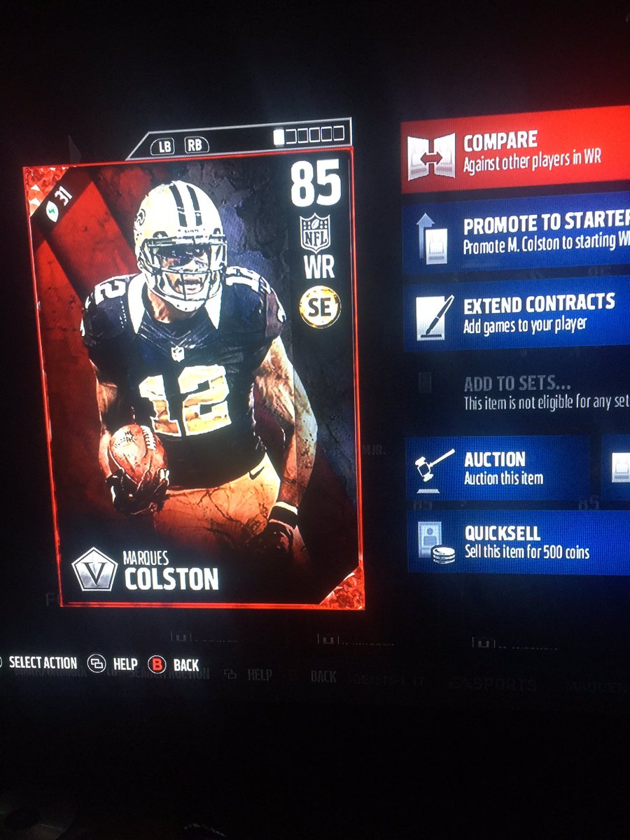 MutRut17's tweet image. RT and follow me, @_EverythingMUT , and @MUTSociety for a chance to win season vet Colston! Ends Thursday!