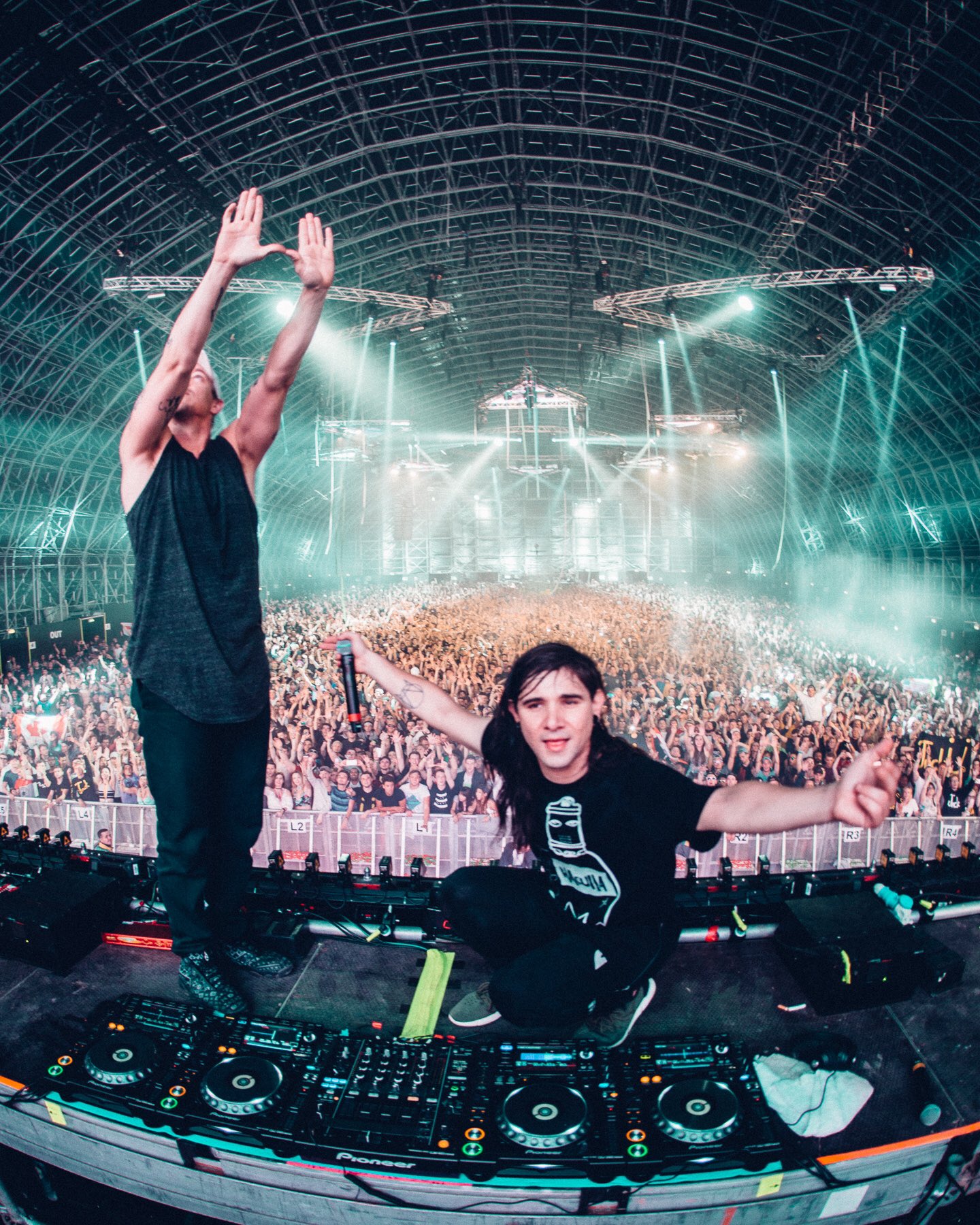 Skrillex Live Stage
