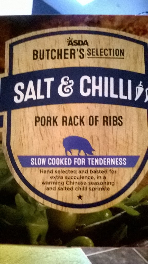 TimHoult's tweet photo. @AsdaCommunity Asda salt and chilli ribs .. Ribs from what a 60 year old grizzly bear 🐻 ewww. https://t.co/TglThpD7xd