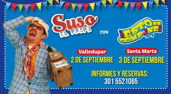VALLEDUPAR Y SANTA MARTA! Nos vesmos este fin de semasna con #EstoSeCompone! Hay bosletas en tuboleta.com