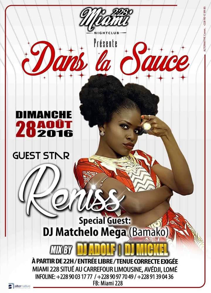 newbellmusic's tweet photo. Catch @Reniss88 tonight at #Miami228 nightclub in Lomé, Togo! https://t.co/cdUgLgDVzj