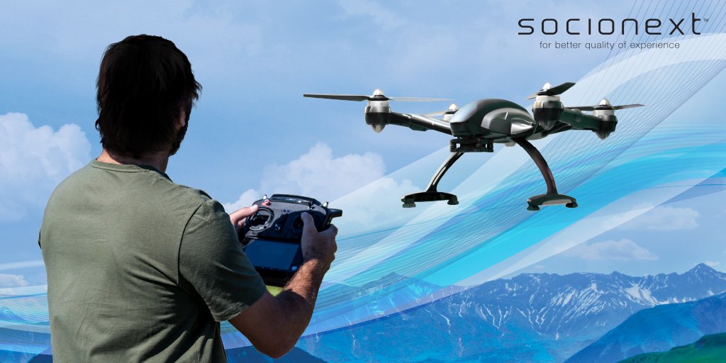 SocionextUS's tweet image. 24GHz RF radar & #imageprocessor w/ electronic image stabilization (EIS) at #InterDrone2016 bit.ly/2bSuobR