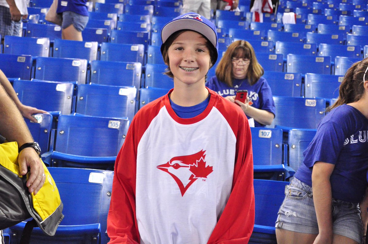 red blue jays baseball shirt