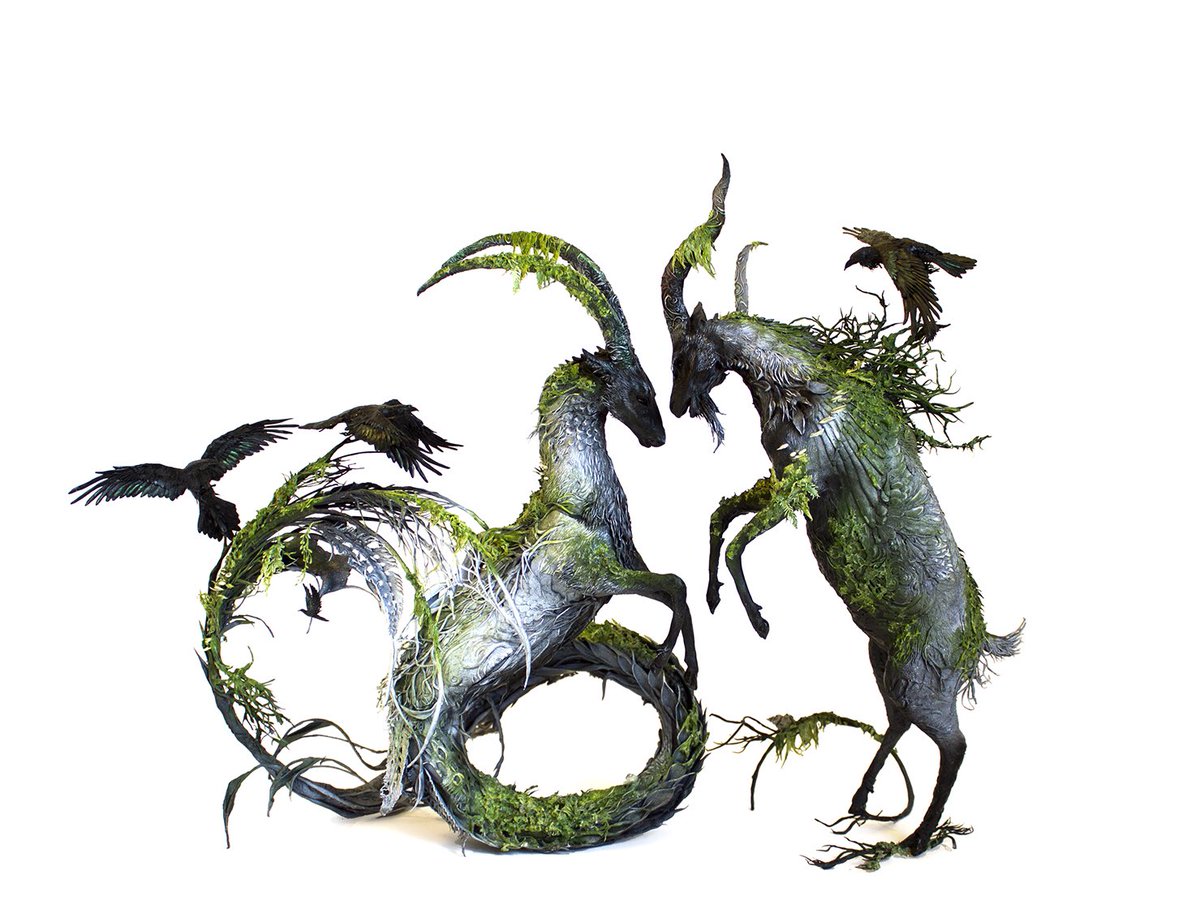 of wit and wilderness, ooak 2016 ellenjewettsculpture.com