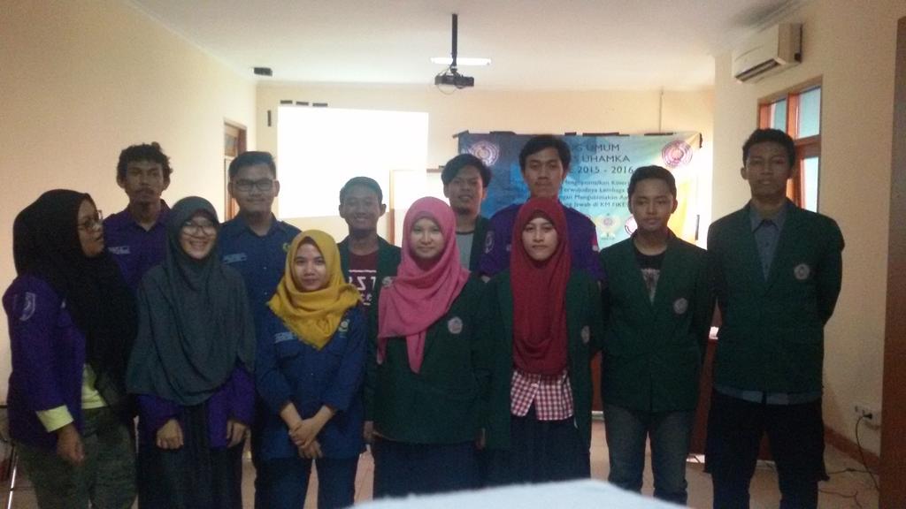 Pembacaan SK untuk Ketum dan Sekum terpilih yaitu DPM, BEM, HIMA Kesmas, Gizi dan Tkv