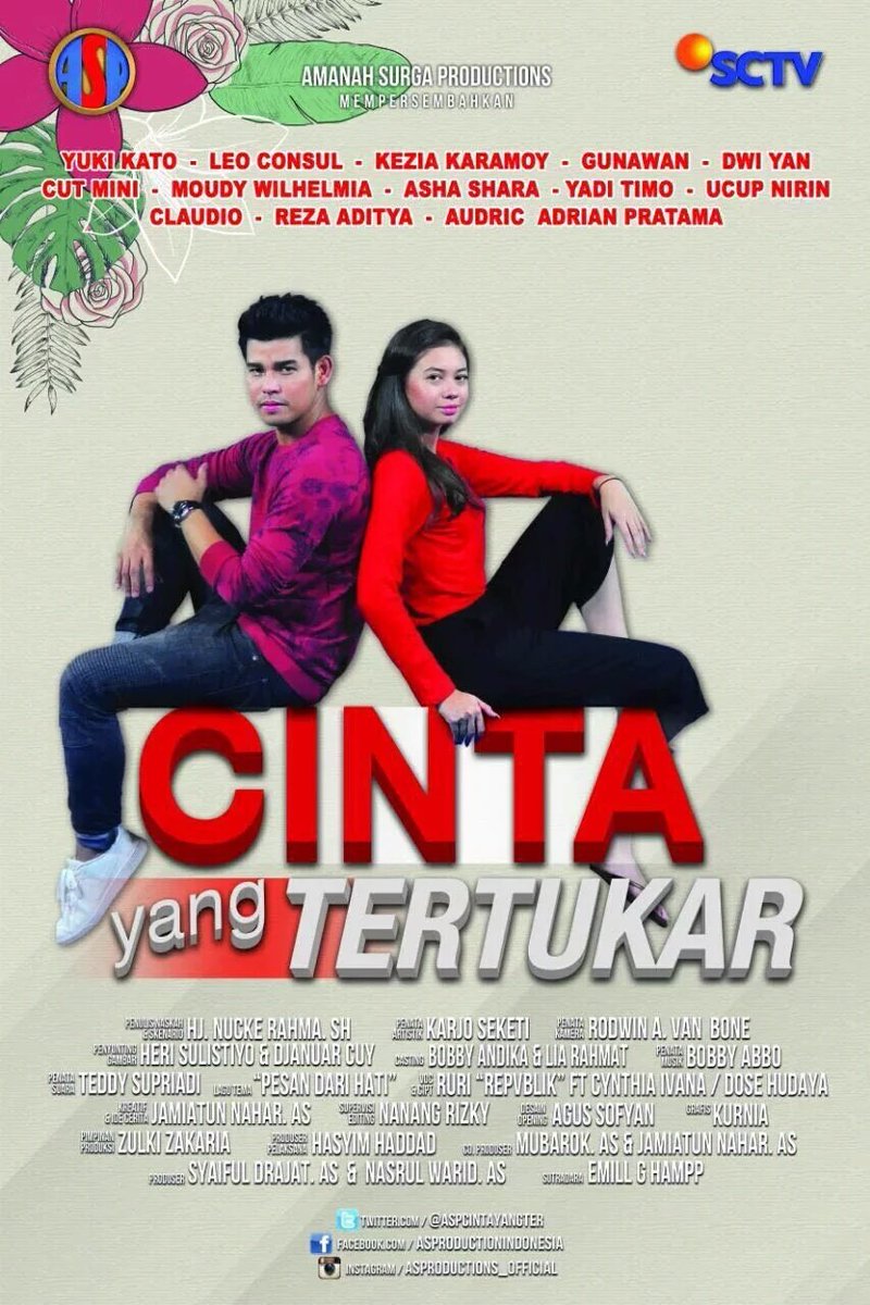 SCTV's tweet photo. Nantikan sinetron terbaru #CintaYangTertukarSCTV bersama @yukikato dan @Leo_Consul mulai besok malam pkl 20.00 WIB https://t.co/G9VpXN5Mn4