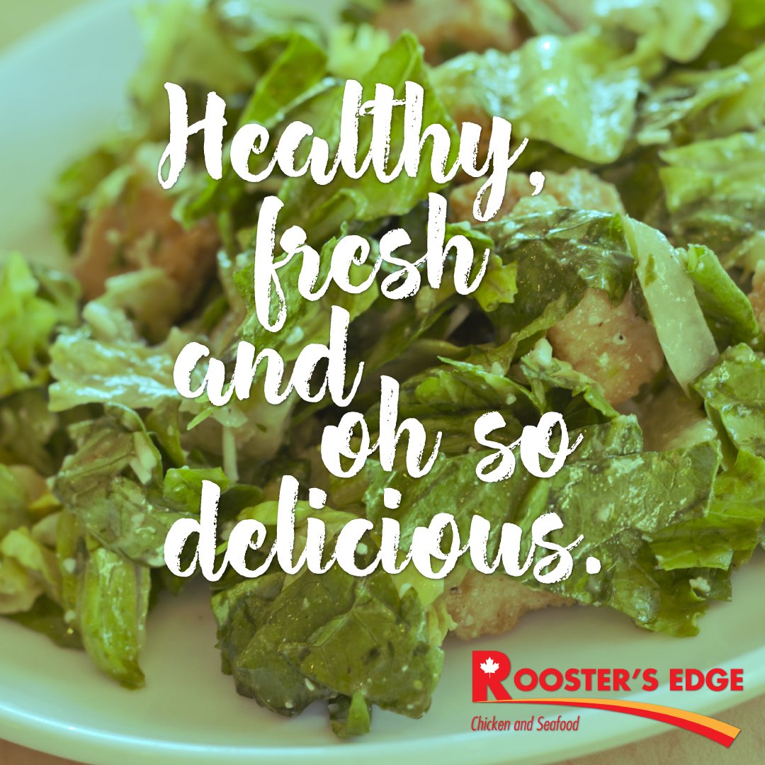 RoostersEdge's tweet photo. What did the #vegetables say to the #salad #dressing? #Lettuce all #smile.Try one of our #salads! #healthy https://t.co/i2hbTh159i