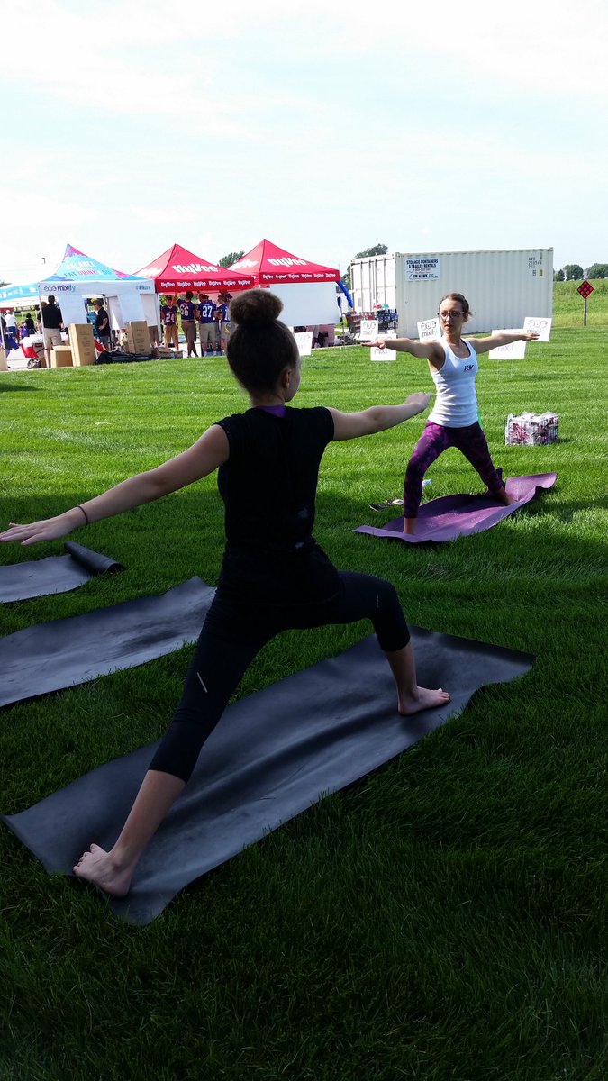 IABev's tweet photo. @KrisHotYoga is all about #balance! Check out #Wowkee @ Waukee @HyVee until 2pm! #Mixify @MyMixify https://t.co/iqVDoVff6k