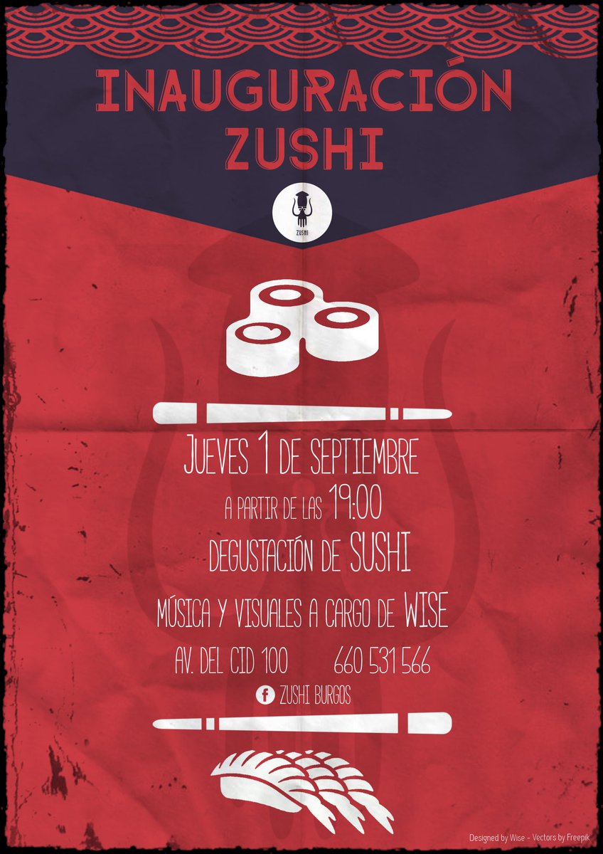 Este jueves estare poniendo banda sonora y proyectando visuales en la inauguración de Zushi Burgos. Av. Del Cid 100.