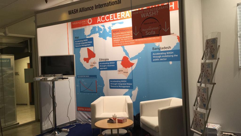 Our #acceleration sofa is ready for insights to be shared! #WWWeek: stand 11, #sustainable #wash.
