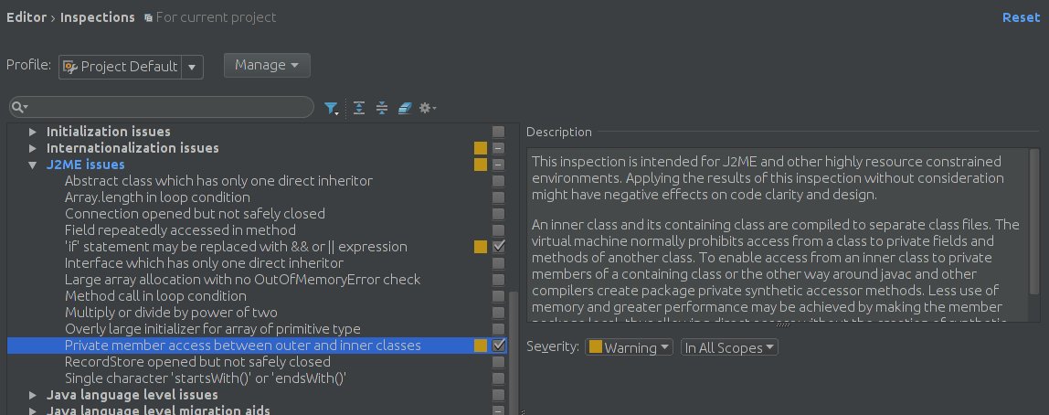 tbsprs's tweet photo. Android Studio: Lint: Enable "Private member access between outer and inner class" https://t.co/mzHI096LUf #dexcount https://t.co/1E3tNM9Ug8