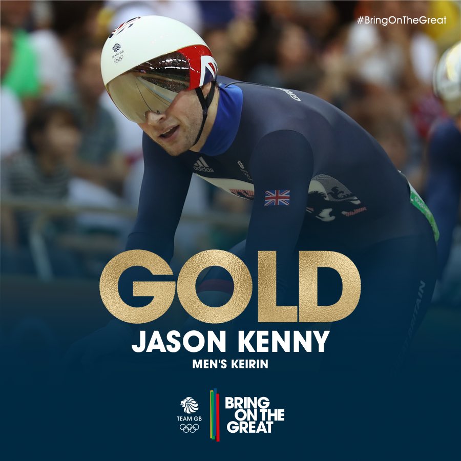 Team GB (@teamgb) on Twitter photo 🎉🎉🎉🎉 After a few shaky starts, <a href="/JasonKenny107/">Jason Kenny</a> blew away the field to win his SIXTH #GOLD!! #BringOnTheGreat 🎉🎉🎉🎉 After a few shaky starts, <a href="/JasonKenny107/">Jason Kenny</a> blew away the field to win his SIXTH #GOLD!! #BringOnTheGreat