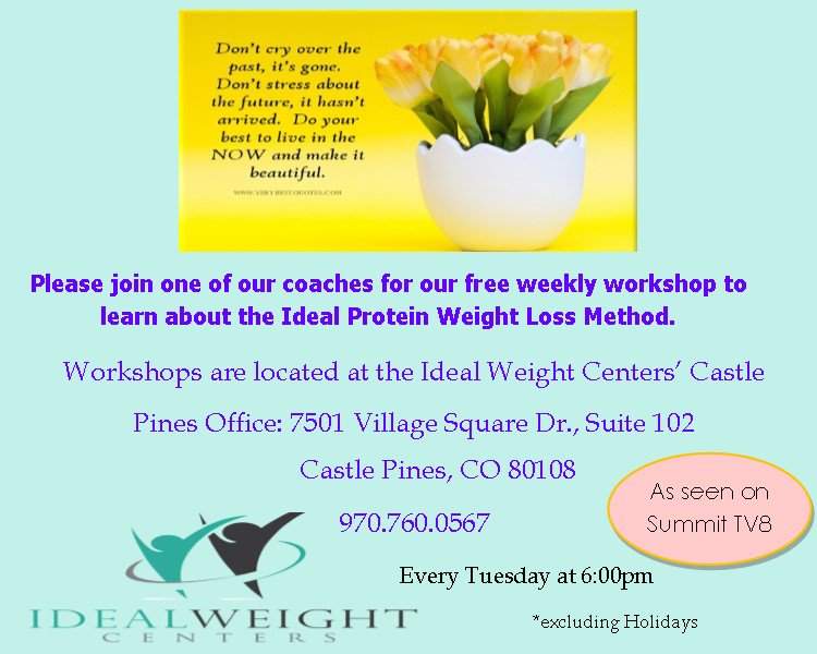 idealweightcolo's tweet image. Come join us for a free information session and learn about the #idealProtein #weightlossmethod! #Castlepines