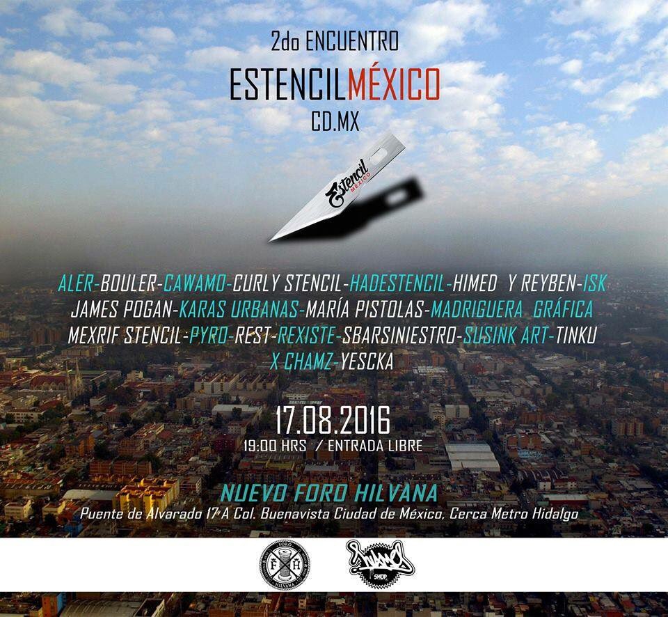 rexiste's tweet photo. Mañana miércoles se inaugura la Expo de #EsténcilMX a las 7pm, participa #Rexiste con otrxs estencilerxs :3 ¡caigan! https://t.co/ZhaJxDxTRX