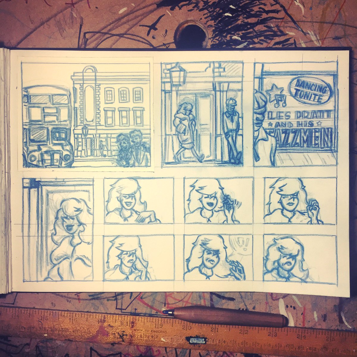 nickprolix's tweet image. #makingcomics #makecomics #bluepencil #panels #comicart #comics #drawing #drawingaugust #illustration #cartoonist