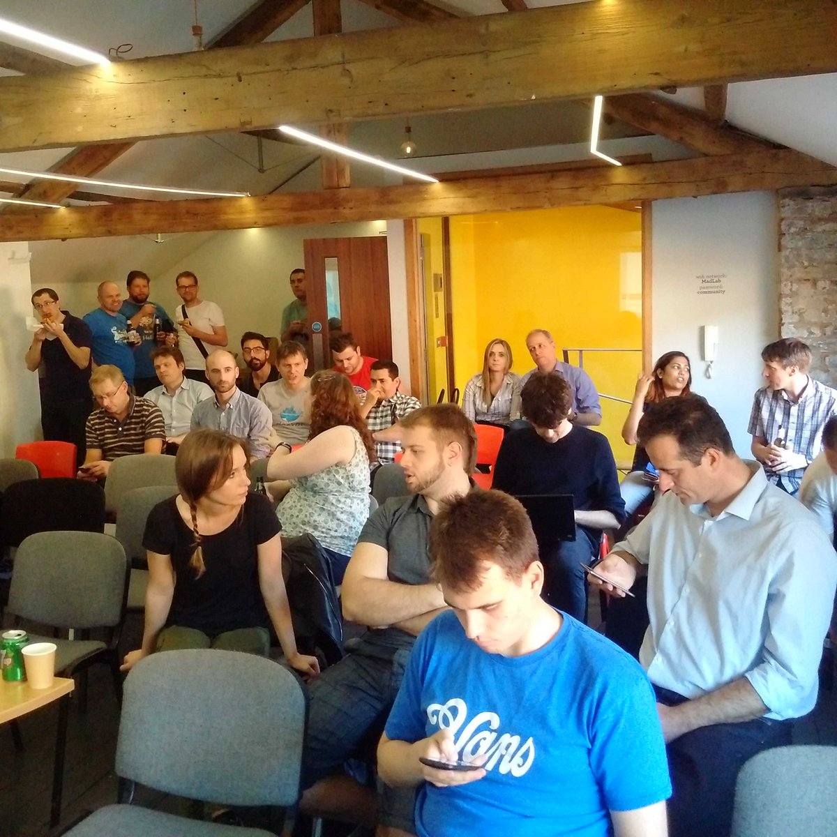 davidthecoder's tweet photo. Inaugural @micromanchester @madlab https://t.co/vcCxEEe54r