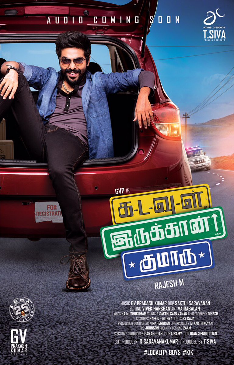 gvprakash's tweet photo. Here goes the first look of  #KadavulIrukaanKumaru #KIKFirstLook #localityboys  ..Cheers https://t.co/tVyuVVeJk7