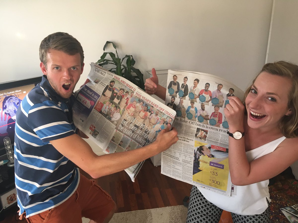 cakesmyth's tweet image. So today has been mental. Media mad!! #gbbo