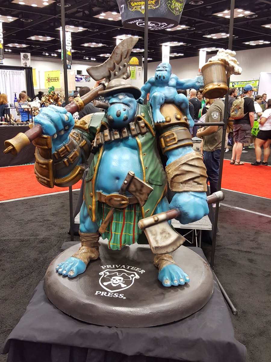 privateerpress's tweet photo. RT @RedxMaje: I'm really missing #GenCon. Here's a look at the @privateerpress booths in the vendor hall. https://t.co/jZSSwos08z