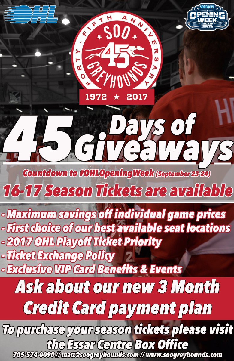 OHLHoundPower's tweet photo. Retweet this image for a chance to win today’s #45DaysofGiveaways prize! https://t.co/KDecHsUR9b https://t.co/C4hv38LEfV
