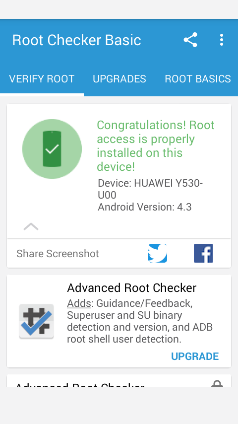 bladeami3's tweet image. Root Checker Results #rootchecker #joeykrim