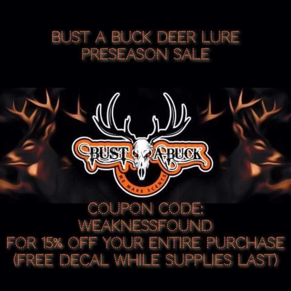 dpearsall12's tweet photo. @bustabuckdl #WeaknessFound #BustaBuckdeerlures https://t.co/A36CXHIcoI