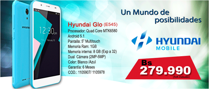 compumall's tweet photo. #Smartphone #Hyundai #GLO #E545, haz que tu mundo gire.¡Búscalo en nuestras tiendas! #CompuMall https://t.co/AS5JPyedAg