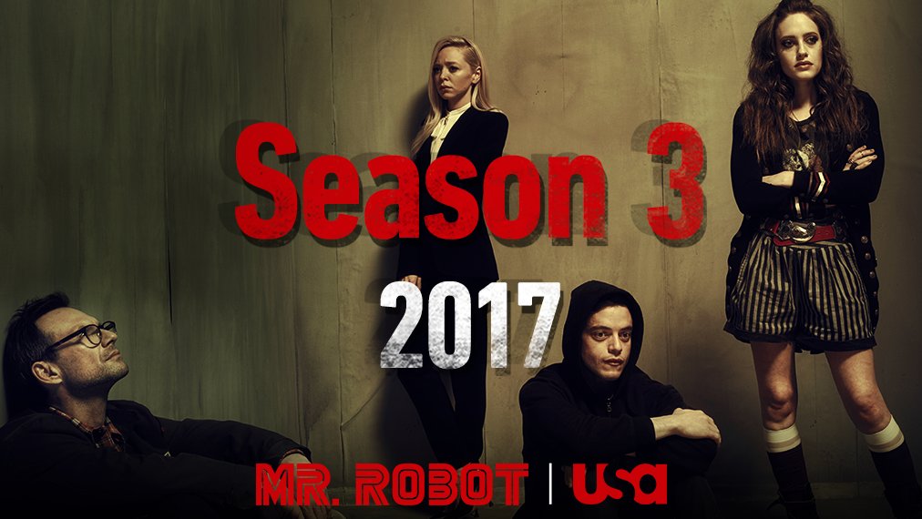 Uegnet snak Afdeling Mr. Robot on Twitter: "Our revolution is far from over. #MrRobot has been  renewed for Season 3: https://t.co/jECR1Utqhs https://t.co/anohOK4GGN" /  Twitter
