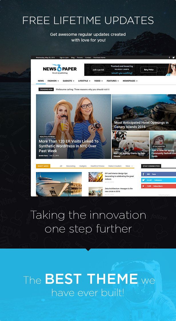 #Newspaper is a #WordPress theme that lets you write articles and blog posts with ease >> bit.ly/1M4YwQf