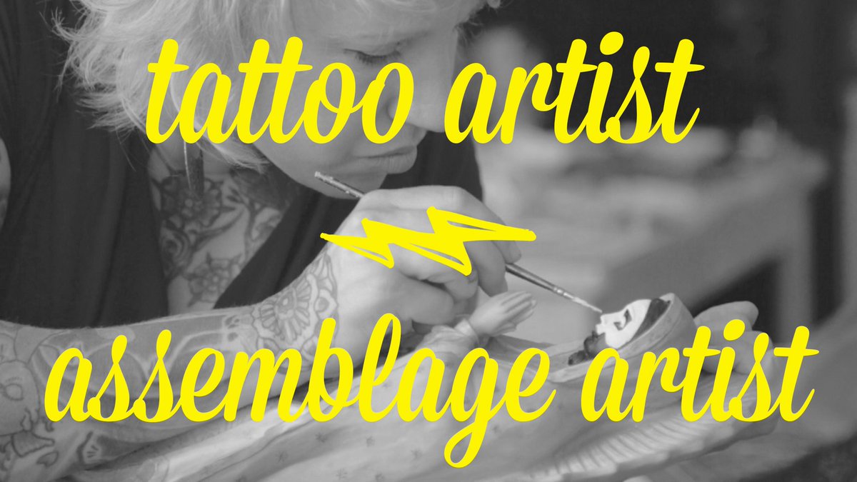 mnoriginal's tweet photo. In Ep. #2 of #ArtistDayJobs: Jessie McNally shares her work as a tattoo &amp; assemblage artist https://t.co/axCvRhbSPO https://t.co/o3ZXgZQYXF