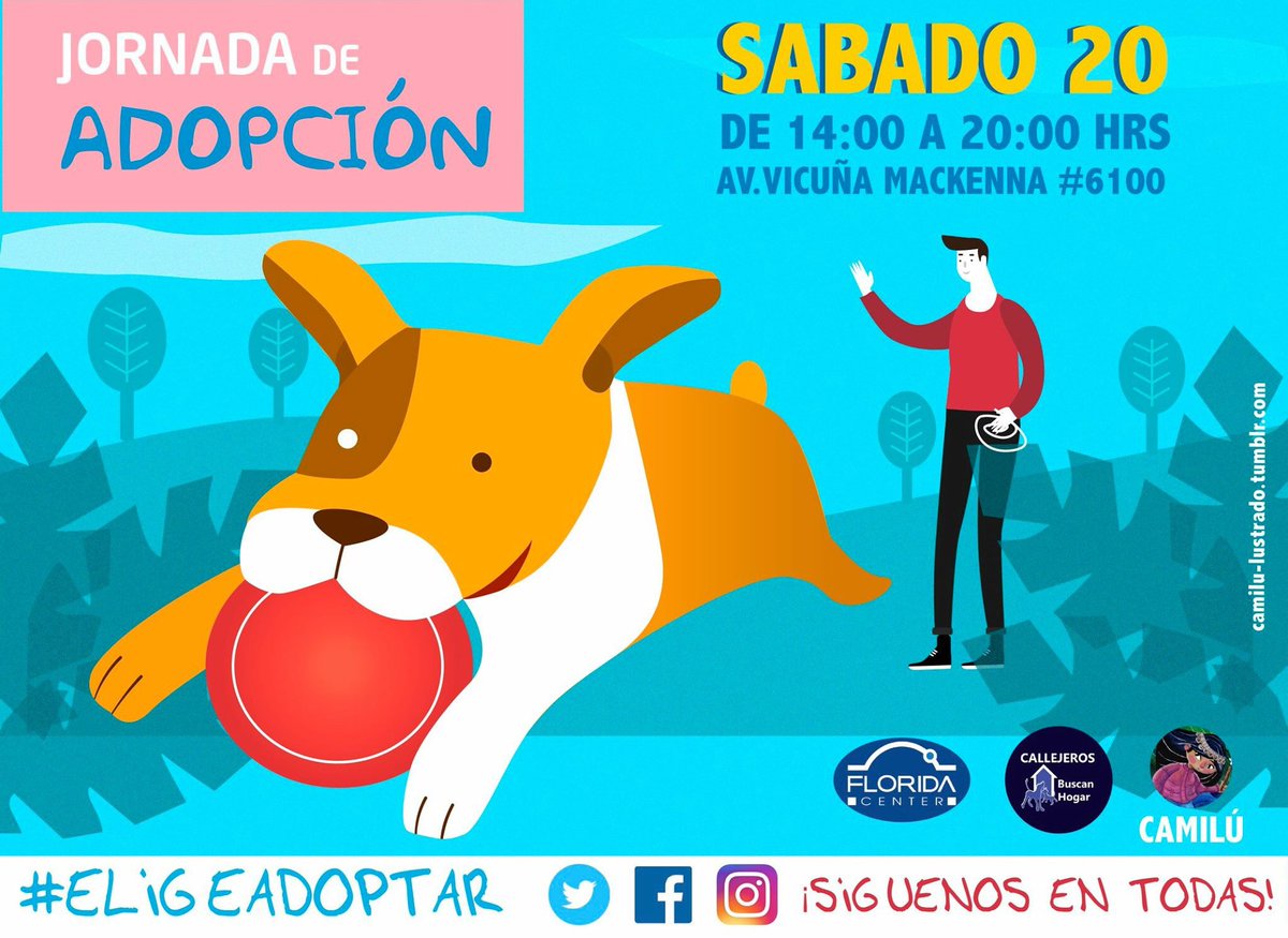 fundacionCBH's tweet image. nuestro afiche listo, para nuestra próxima Jornada en @FloridaCenter les esperamos @buscadogcl  #Eligeadoptar
