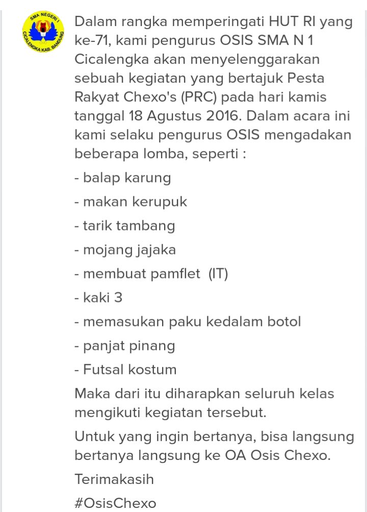 Osis SMAN1Cicalengka tweet media