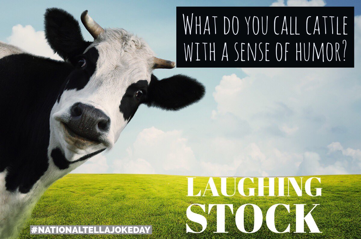 ArFB's tweet photo. Brighten your rainy day with a little #farminghumor for #NationalTellAJokeDay. https://t.co/mkS12XCudE