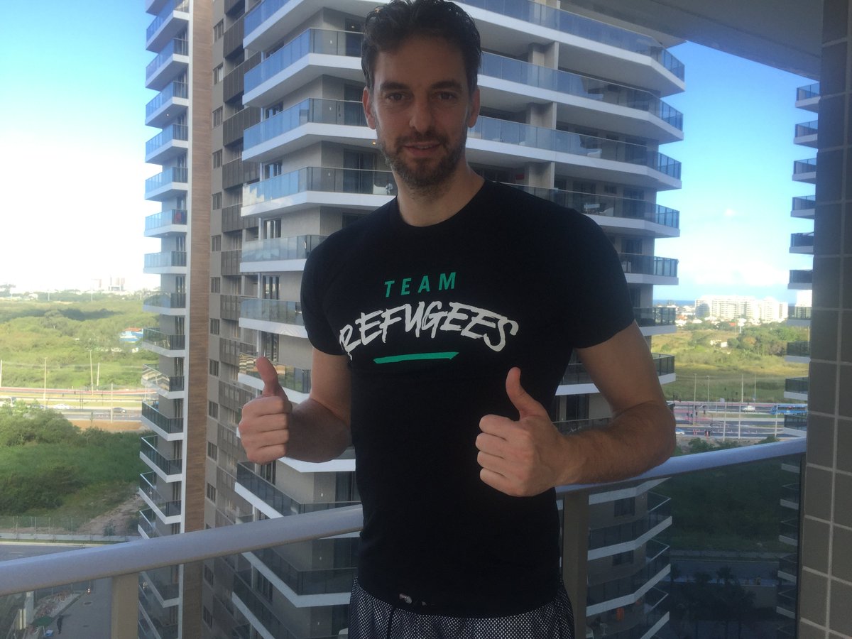 paugasol's tweet photo. Todo mi apoyo a #TeamRefugees en #Rio2016! Ejemplos de #valentía y #coraje @teamrefugees @unicef_es https://t.co/Q1fBzn5bOV