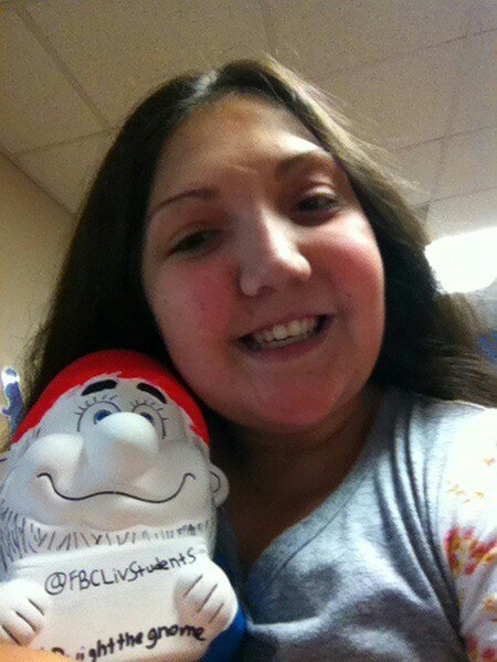 FBCLivStudents's tweet photo. #dwightthegnome has been making lots of friends these last few weeks https://t.co/iLsIiWP70p