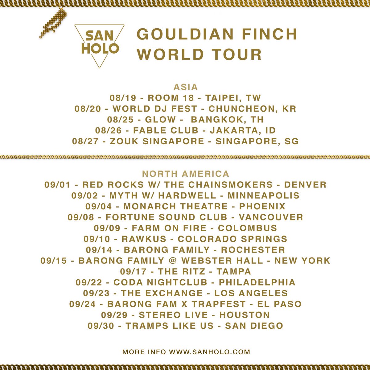 sanholobeats's tweet photo. New Tourdates! See u soon? If not, where should I go? xo https://t.co/0KSlOB8Ir2