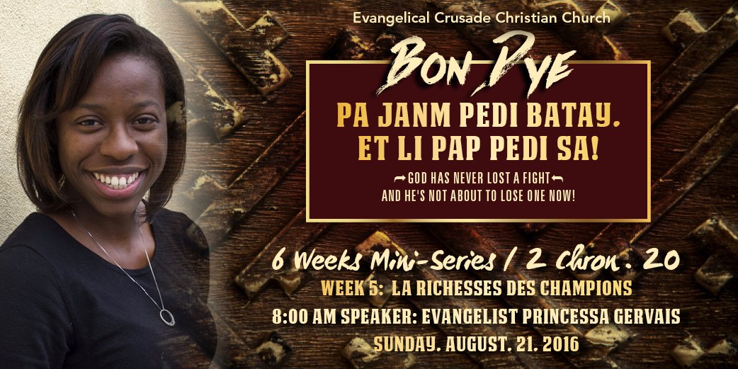 eccc73's tweet photo. #ECCC #4WeekMiniSeries #Week3 
#BonDyePapJanmPediBatay "The Riches of Champions"
#GodHasNeverLostAFight #FullAmor https://t.co/pdT226KZE9