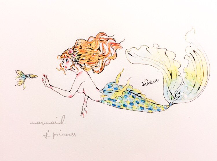 Art Twitter પર 今日は3年間思い描いていたマーメイドの撮影があります こんな時間まで眠れないほど楽しみで楽しみで仕方なくとりあえず イラスト描いたらお腹空いたので 煮麺を食べました 水着なのに 笑 人魚 マーメイド 人魚姫 Marmaid