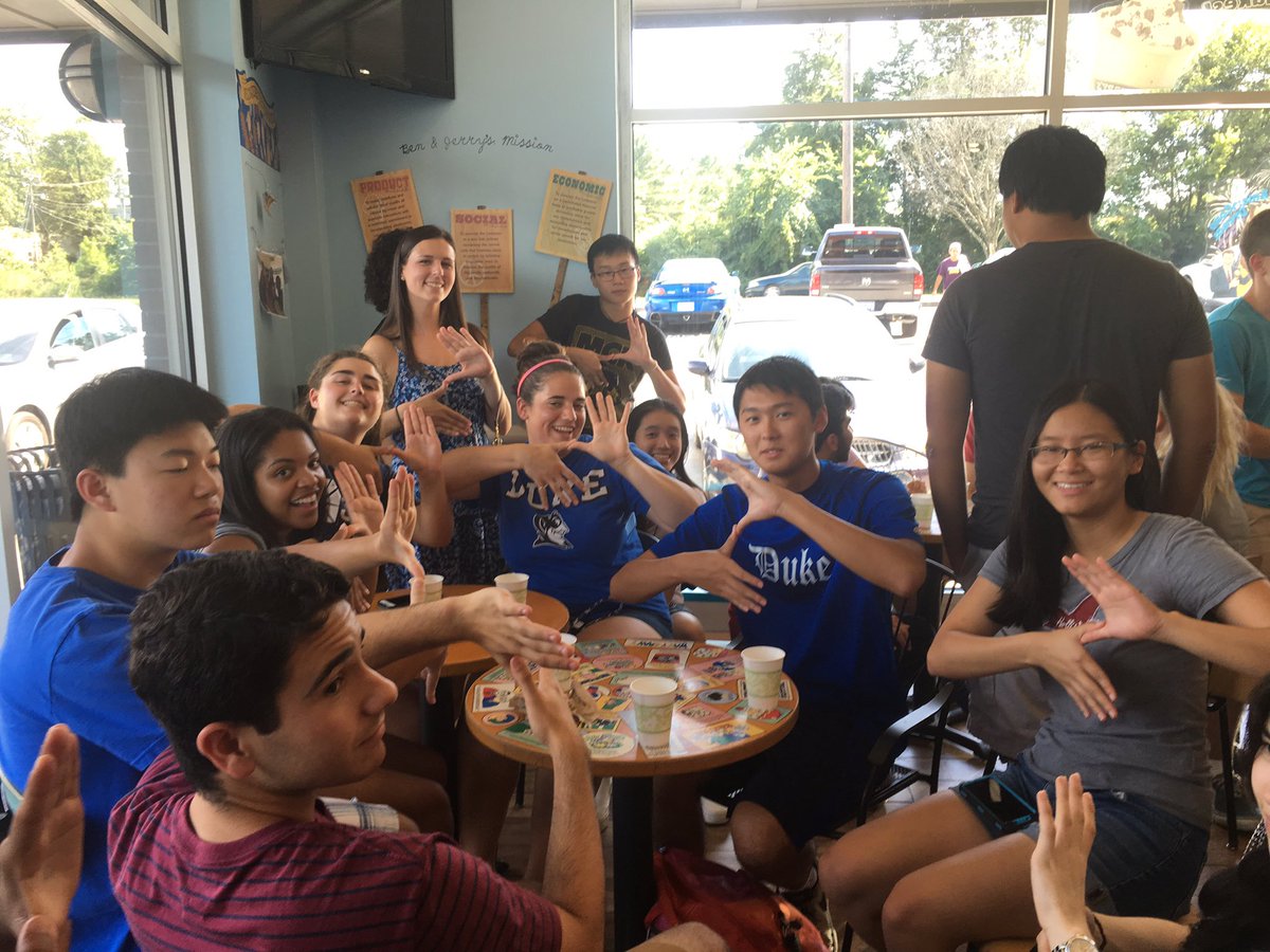 .<a href="/benandjerrys/">Ben & Jerry's</a> is a little bit crowded! Currently hosting our annual #Vermonster challenge! #dukesummer #duke2020
