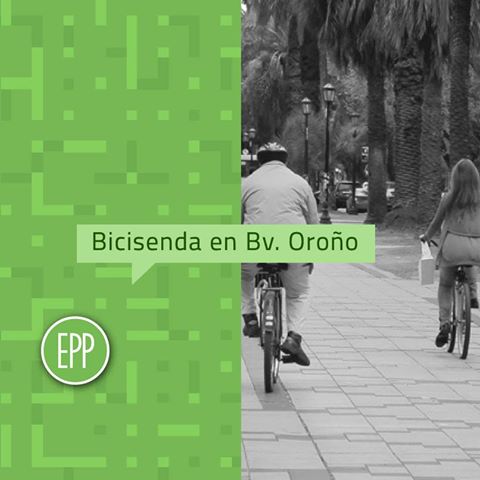 Dónde preferís la bicisenda de Bv. Oroño ?