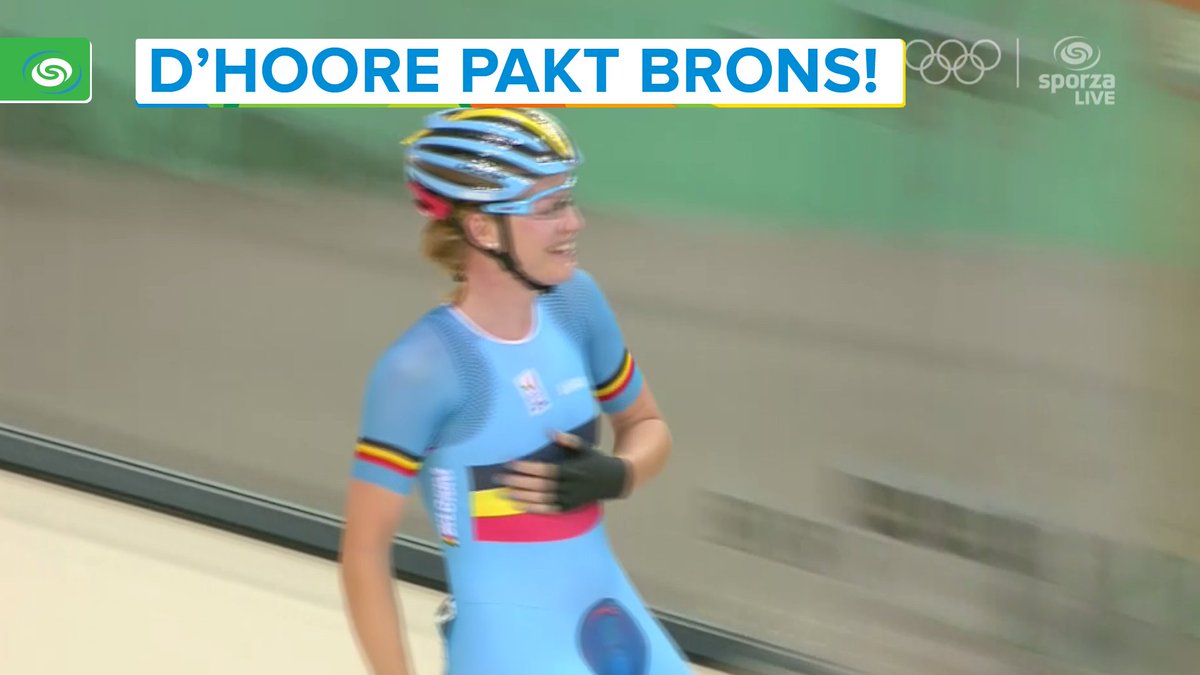 BRONS! Bronzen medaille voor <a href="/JolienDhoore/">Jolien D'hoore</a>!!! 🇧🇪 sporza.be/permalink/1.27… #cyclingtrack #rio2016