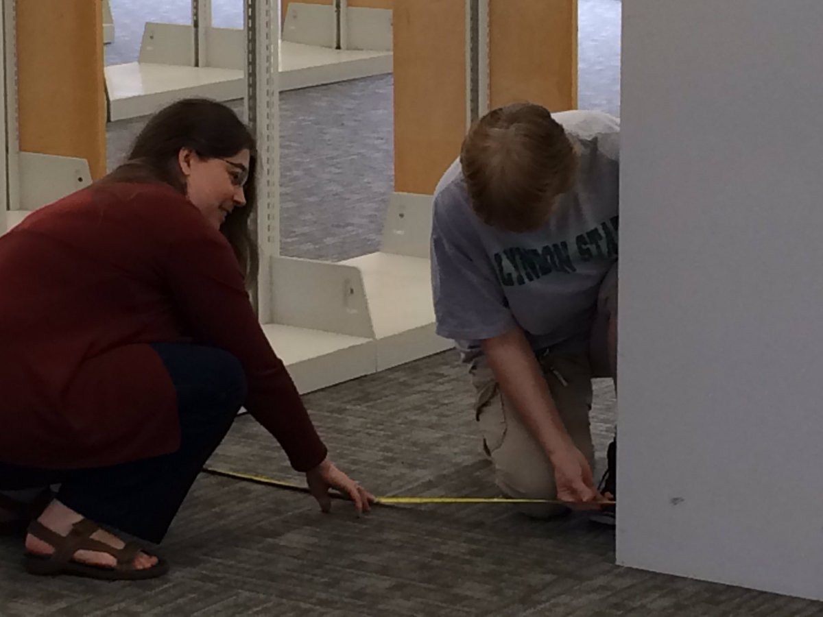 We are getting closer! The shelves are in place.